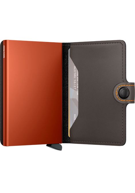 Mini wallet Matte trufle e orange SECRID | MM-MATTETRUFFLE ORANGE